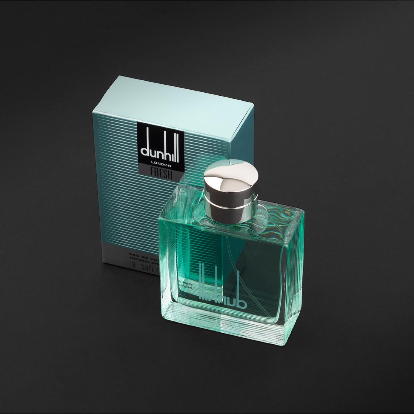 هدية وردة وشمعة مع عطر دنهل فريش