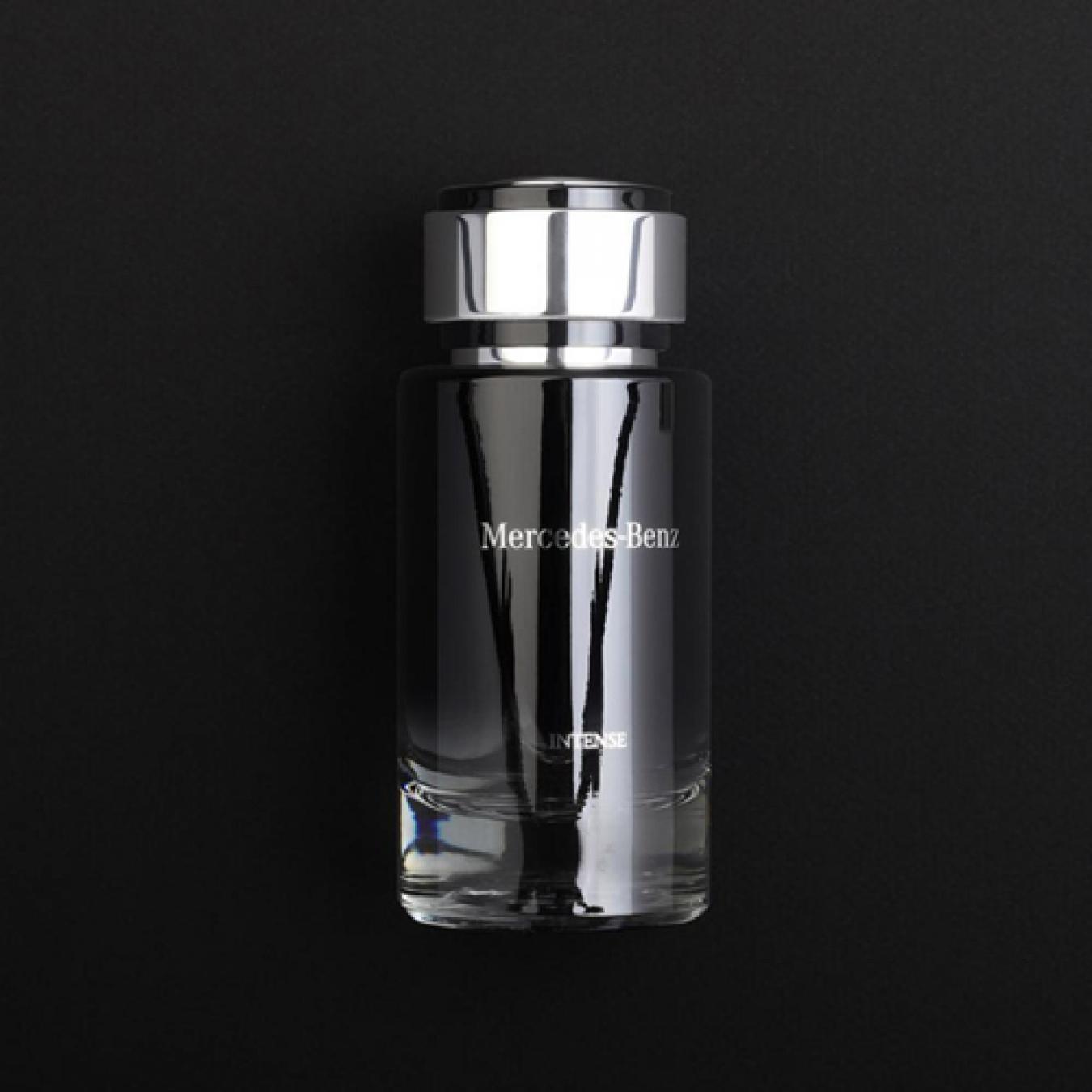 هدية عطر مرسيدس بنز انتنس مع وردة وشمعة