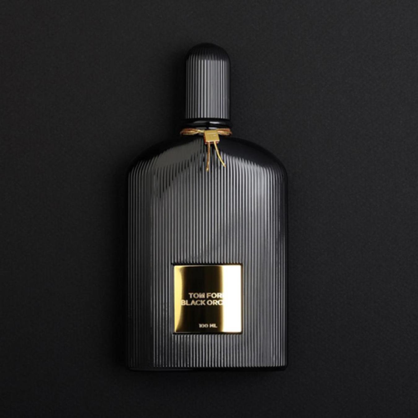 هدية وردة وشمعة مع عطر توم فورد بلاك أوركيد