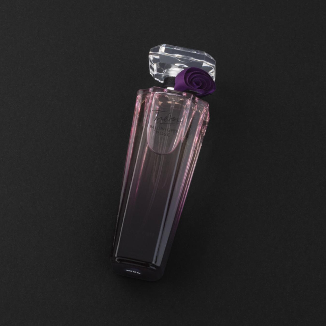هدية وردة وشمعة مع عطر لانكوم تريزور ميدنايت روز