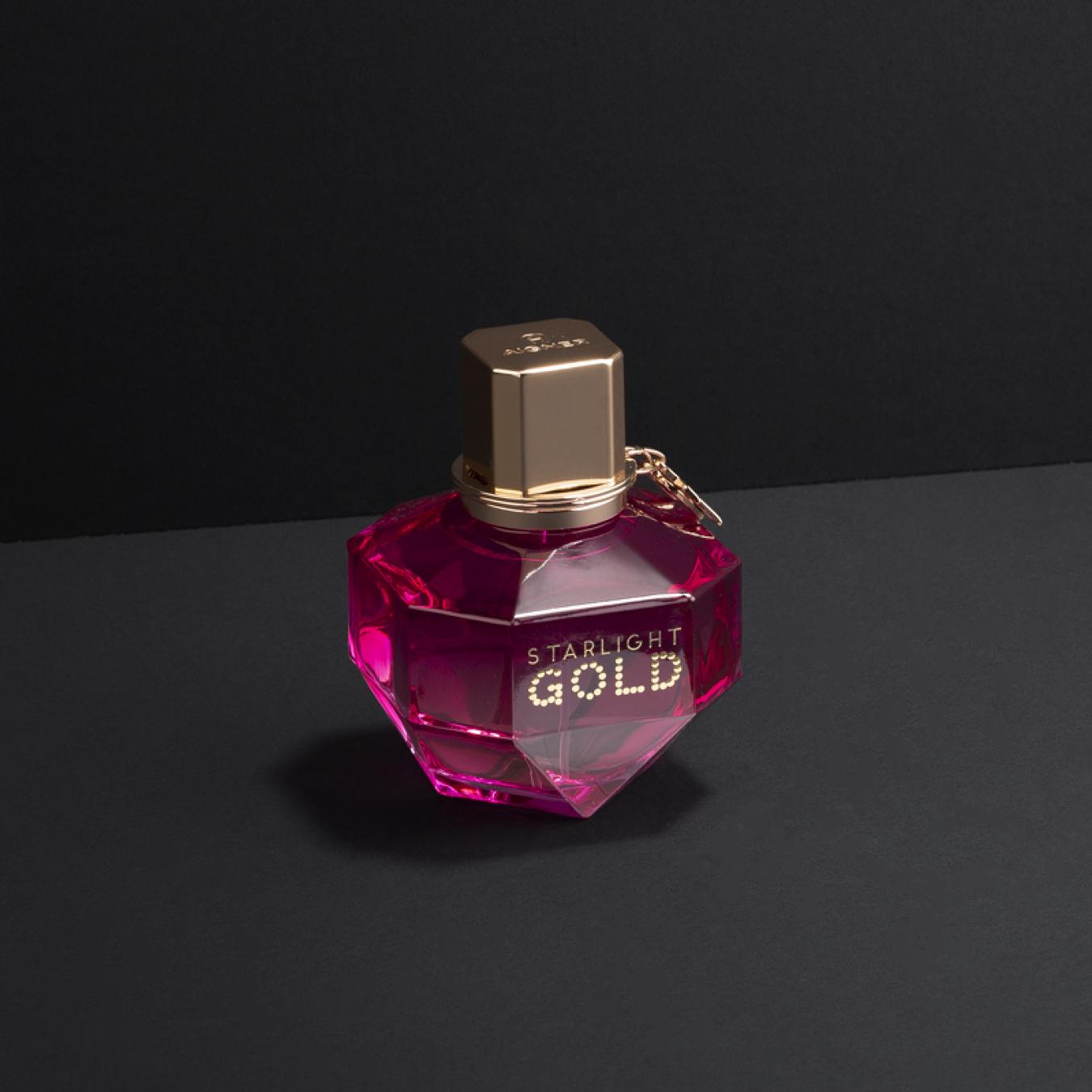 هدية وردة وشمعة مع عطر اتيان اجنر ستار لايت قولد