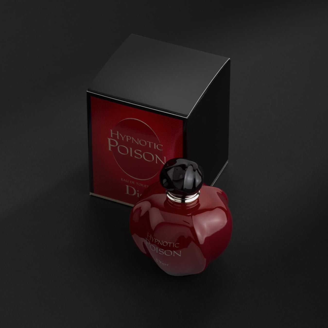 هدية عطر كريستيان ديور هيبنوتيك بويزون مع وردة وشمعة