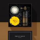 هدية وردة وشمعة مع عطر مونتال سبايسي عود