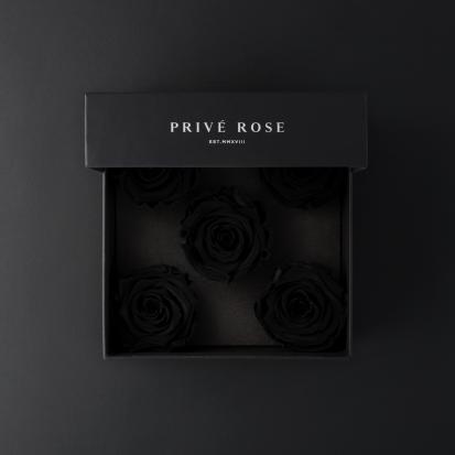 باقة ورد طبيعي دائم أسود بريفي روز PRB30