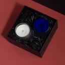 ورد طبيعي اسود مع شمعة معطرة - 2