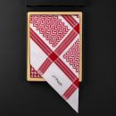 صندوق هدايا اس تي ديبون شماغ احمر و عطر مع التخصيص A28 - 2