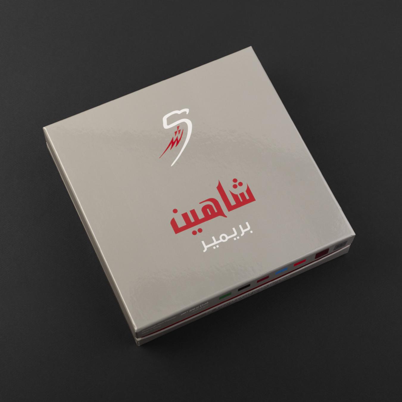 شماغ شاهين احمر بريمر مع محفظة PR