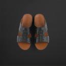 حذاء صندل رجالي اسود جلد من فالور V014 - 1