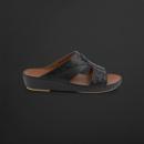حذاء صندل رجالي اسود جلد من فالور V014 - 2