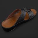 حذاء بدون اصبع شرقي فالور جلد أسود V-007BLK - 2