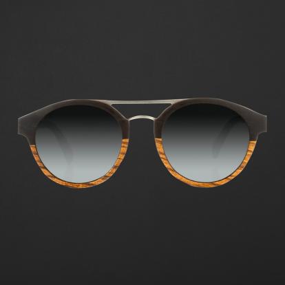 نظارة شمسية اسود خشبي من ماركة بروف اي وير 1005