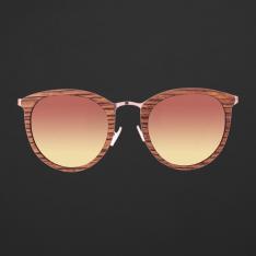 نظارة شمسية رمادي بني خشبي من ماركة بروف اي وير 1016