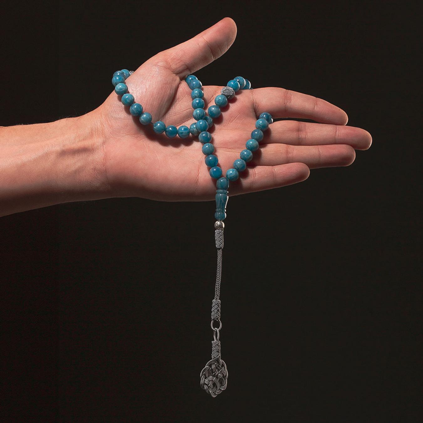 مسباح شرقي فاخر بكلايت مخلوط أزرق سماوي 3T11