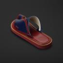 حذاء زبيري وطني كحلي عنابي MS431 - 2