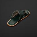حذاء مطرز اخضر زيتي سوادنس MS463 - 3