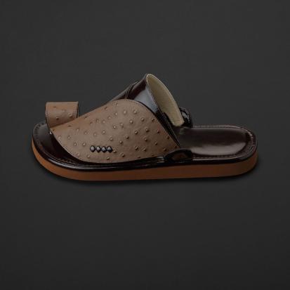 نعال زبيري جلد بني اسود سوادنس MS465