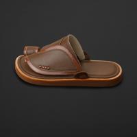 حذاء شرقي جلد طبيعي بني سوادنس MS484