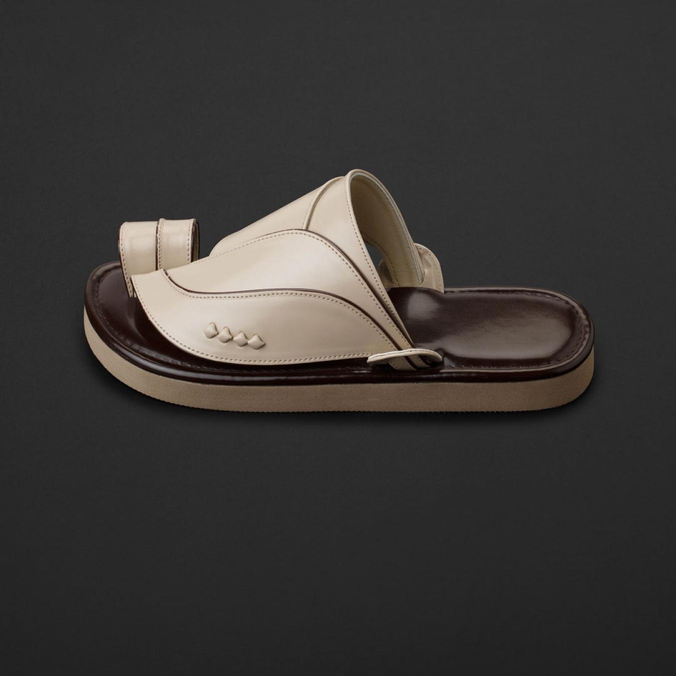 حذاء عصري بني وطني بيج MS485