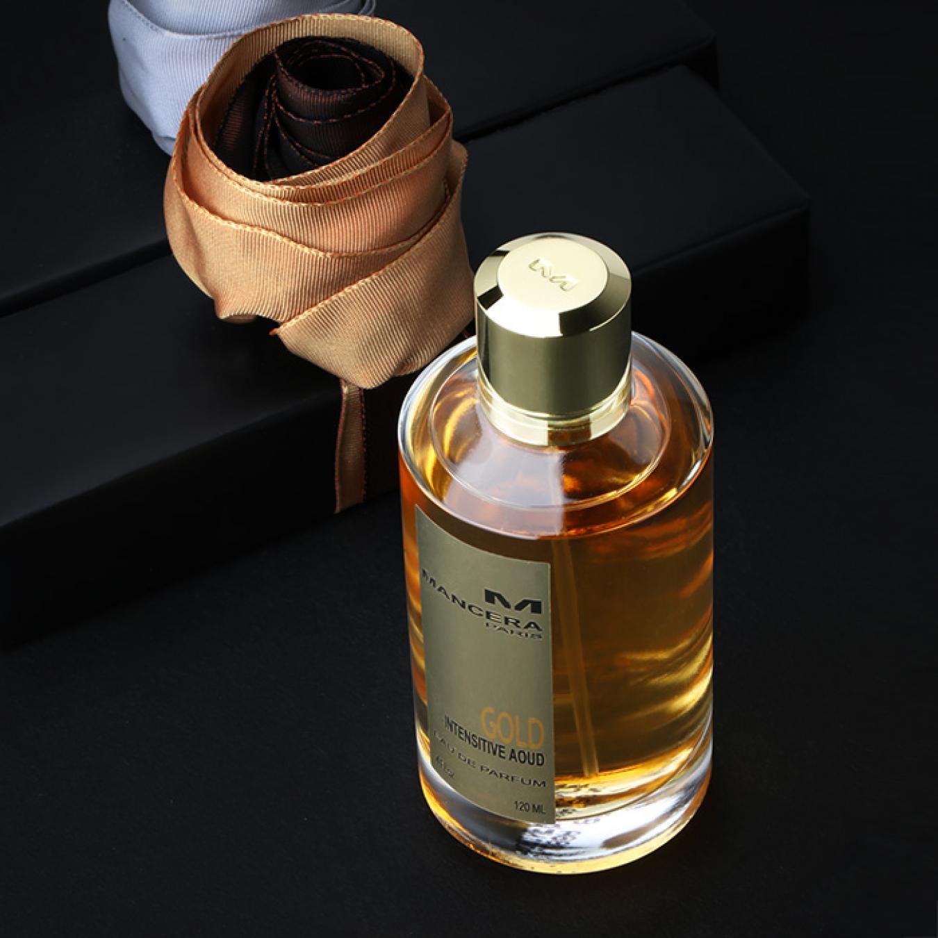 هدية عطر مانسيرا قولد انتنسف عود مع وردة وشمعة