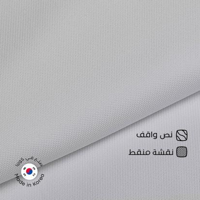 قماش نص واقف كوري نقشة منقط سوادنس S11