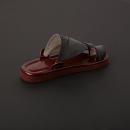 حذاء رصاصي خليجي عنابي جلد MS401 - 2