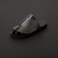حذاء شرقي جلد طبيعي رصاصي سوادنس MS414