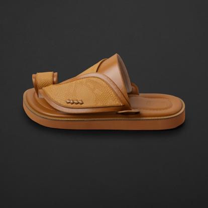 حذاء زبيري وطني بني جملي SN2102
