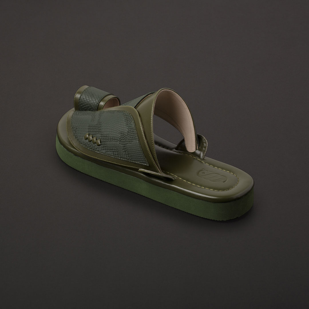 حذاء انيق أخضر زيتي SN2104