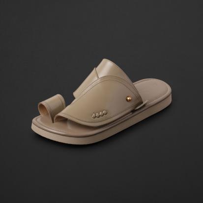 حذاء فاخر بيج سادة سوادنس SM162