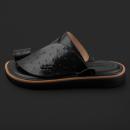 حذاء رجالي كاجول جلد طبيعي أسود فخم SK1101 - 1
