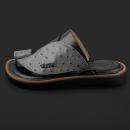 حذاء شرقي أسود رصاصي جلد طبيعي SK1107 - 1