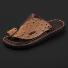 حذاء فاخر بني جلد طبيعي مميز SK1108