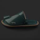 حذاء شرقي أخضر ساده جلد طبيعي SE6115 - 1