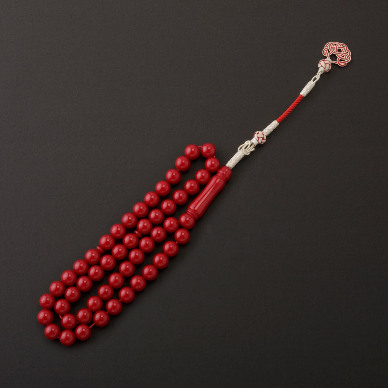 سبحة بكلايت احمر غامق TK205