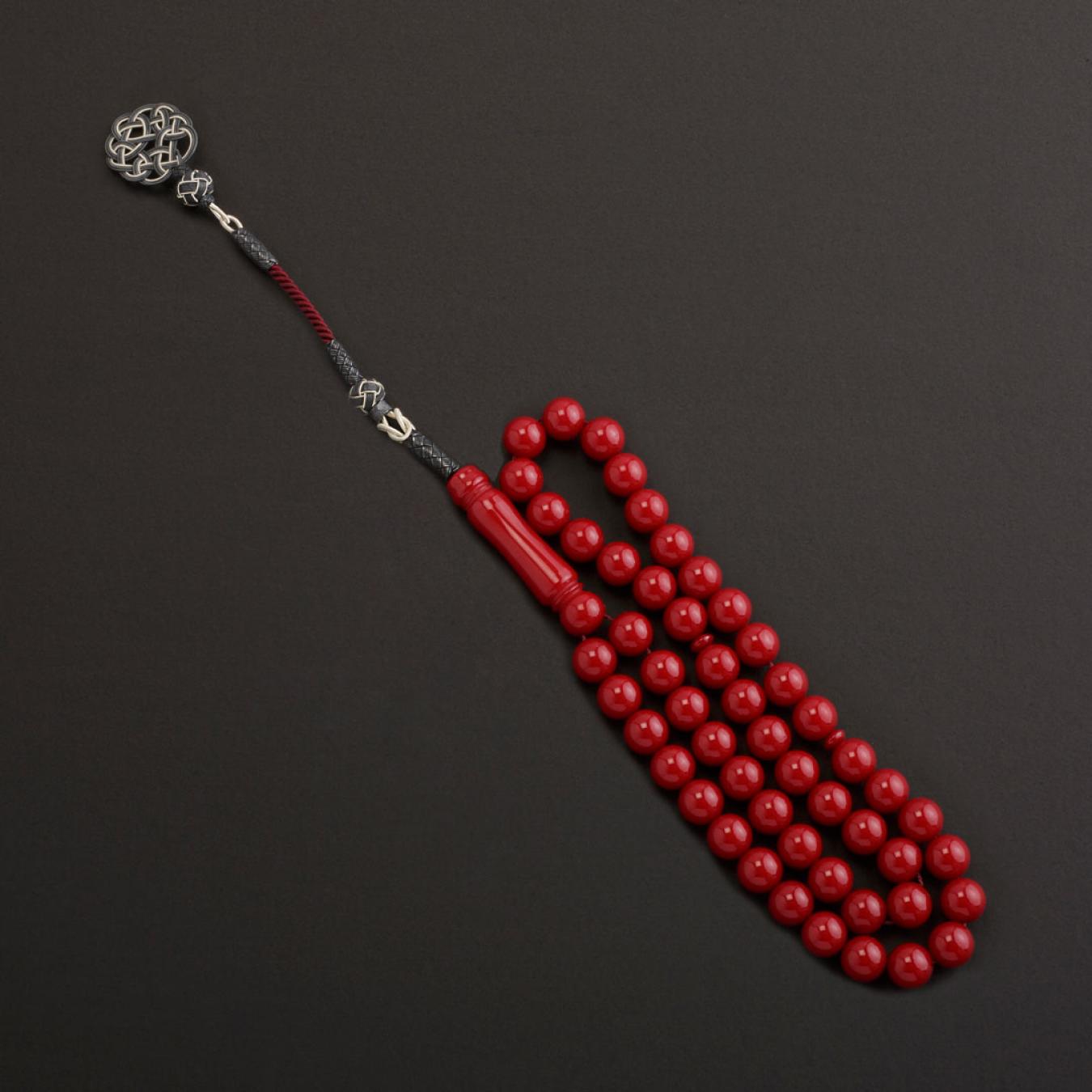 سبحة بكلايت احمر غامق TK215