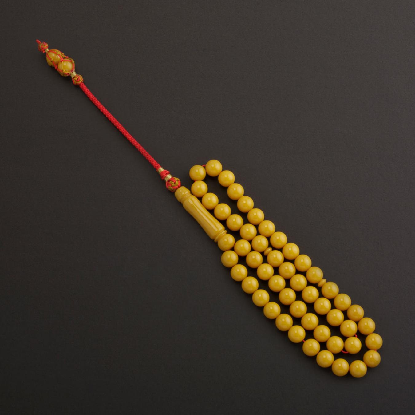 سبحة بكلايت اصفر غامق TK247