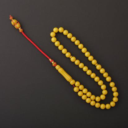 سبحة بكلايت اصفر غامق TK247
