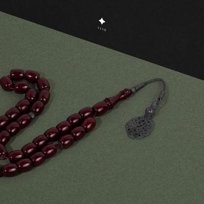 سبحة بكلايت عنابي سوادنس مع طرابزون CS14
