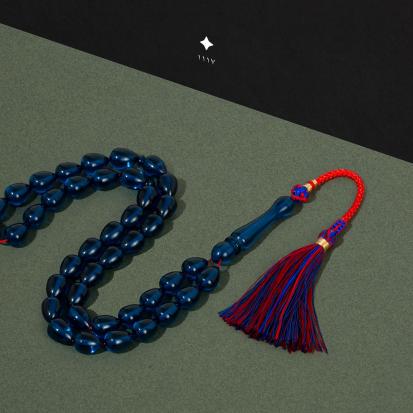 مسباح بكلايت ازرق مع كركوشة سوادنس TK309
