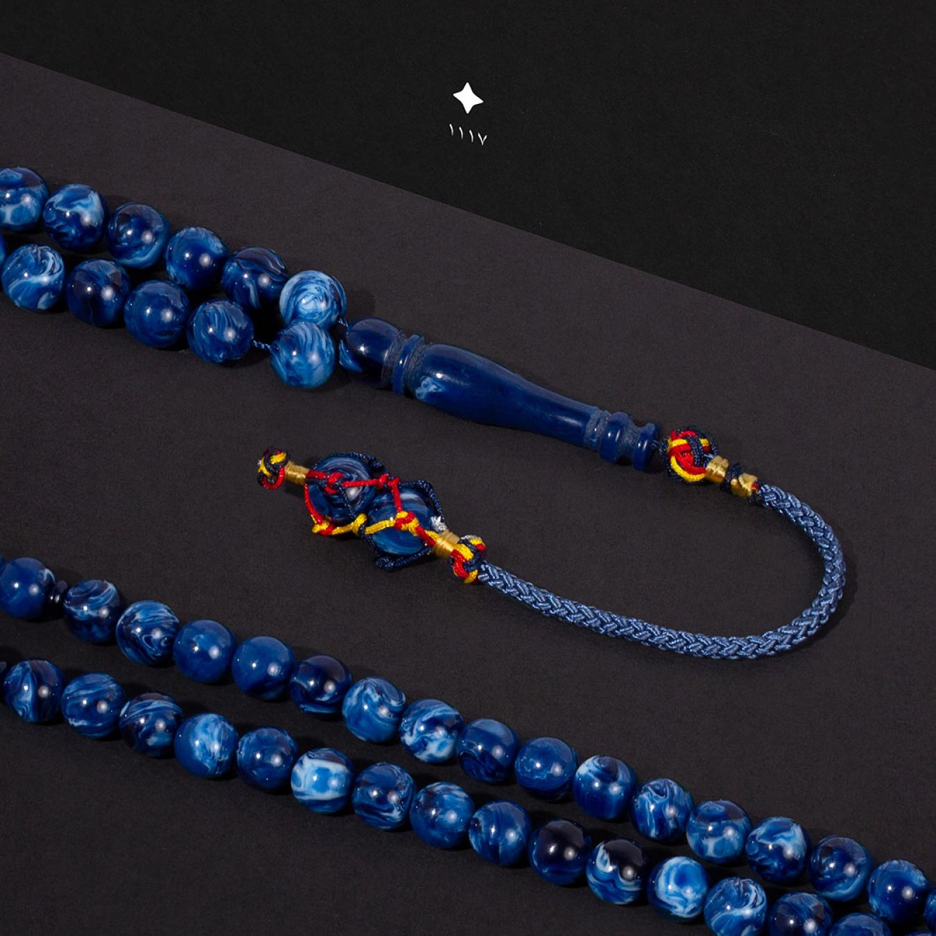 مسباح بكلايت ازرق معرق مع شكة تفصال TK310