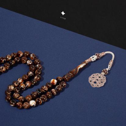 مسباح بكلايت بلجيكي مع طربزون فضة TK316