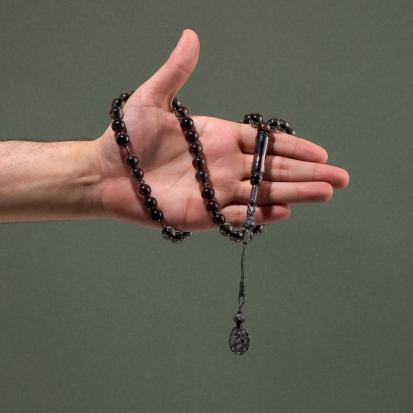سبحة بكلايت بلجيكي مع طرابزون فضة TK301