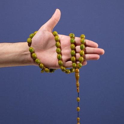 سبحة فاتوران أخضر تمليكة سوادنس TSFMB3